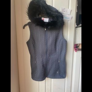 Spyder medium vest with fur